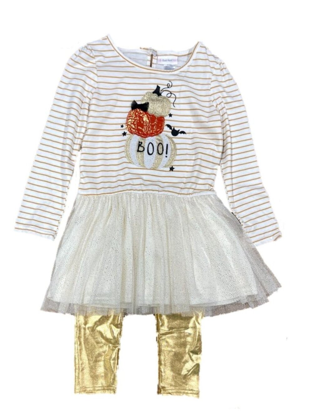 Sweet Heart Rose Girls Pumpkin Fall (2) Pc Outfit - Size 6